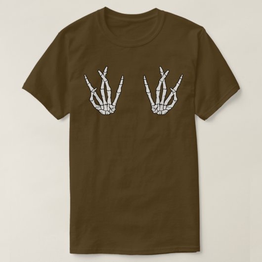 Halloween Skeleton Hands Westside Hip Hop T-shirt (Design voorkant)