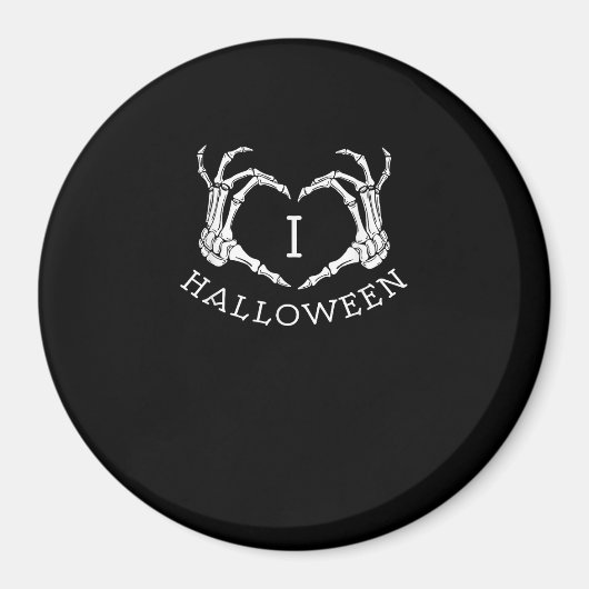 Halloween Skeleton Heart Herfst Magneet (Voorkant)