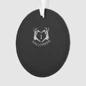 Halloween Skeleton Heart Herfst Ornament (voorkant)