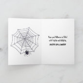 Halloween Skeleton Het spelen van een piano Kaart (Binnen)