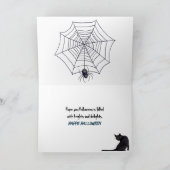 Halloween Skeleton Het spelen van een piano Kaart (Binnen)