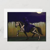 Halloween Skeleton Horse and Rider Briefkaart (Voorkant / Achterkant)