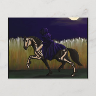 Halloween Skeleton Horse and Rider Briefkaart