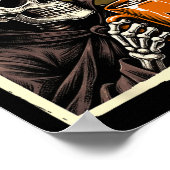 Halloween Skeleton Hot Cocoa Dead Inside Spooky Se Poster (Hoek)