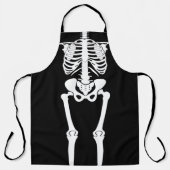 Halloween Skeleton Human Botten All-Over Print Schort (Voorkant)