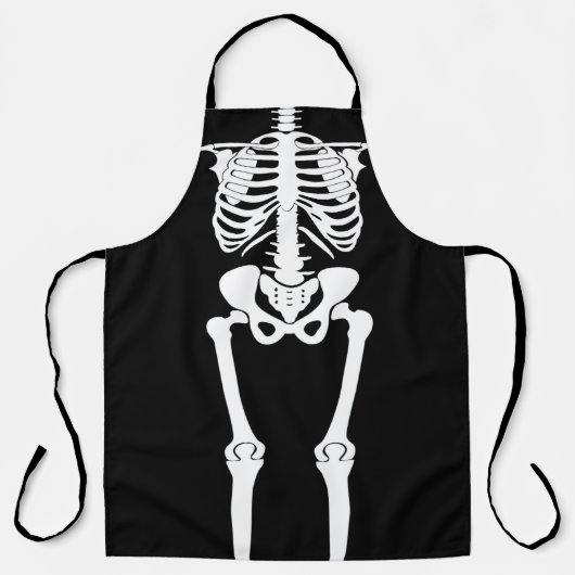 Halloween Skeleton Human Botten All-Over Print Schort (Voorkant)