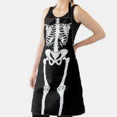 Halloween Skeleton Human Botten All-Over Print Schort (Insitu)