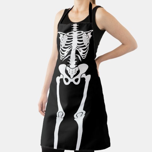 Halloween Skeleton Human Botten All-Over Print Schort (Insitu)