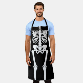 Halloween Skeleton Human Botten All-Over Print Schort