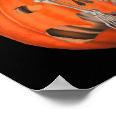 Halloween Skeleton Jack O Lantern Pumpkin Poster (Hoek)