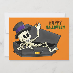 Halloween Skeleton Kaart