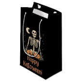 Halloween Skeleton Klein Cadeauzakje (Voorkant Gekanteld)
