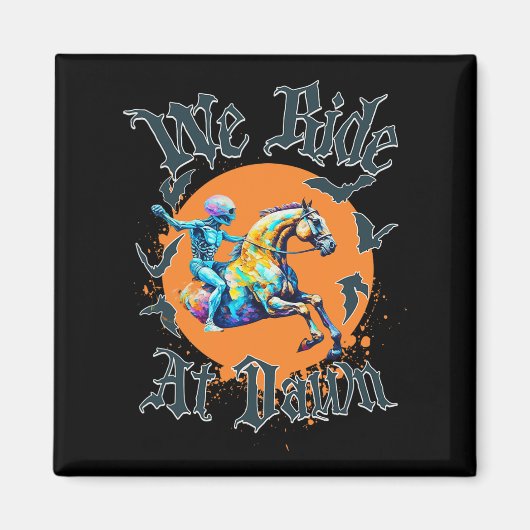 Halloween Skeleton Kostuum Magneet (Voorkant)