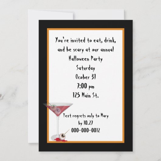 Halloween Skeleton met een Jack-o-lantaarn Kaart (Achterkant)