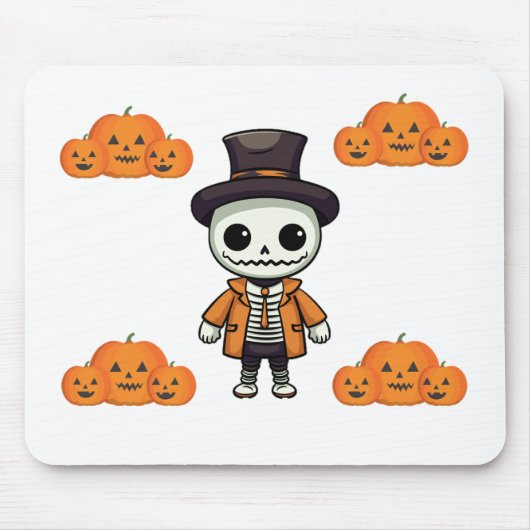 Halloween Skeleton Muismat (Voorkant)