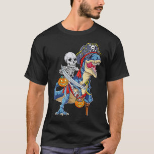 Halloween Skeleton Mummy Dinosaur rex Hallowen Bo T-shirt