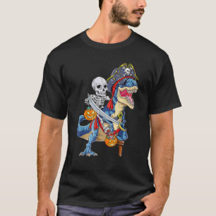 Halloween Skeleton Mummy Dinosaur rex Hallowen Bo T-shirt