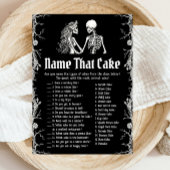 Halloween Skeleton Naam Die Taart Bruids Game Kaart