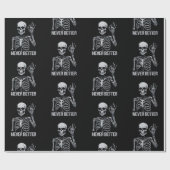 Halloween Skeleton - Nooit Beter Ik Cadeaupapier (Vlak)