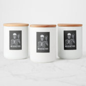 Halloween Skeleton - Nooit Beter Ik Voedselcontainer Etiket (Flessen)