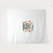 Halloween Skeleton Nurse met Koffie Classic T-Shi Wandkleed (Voorkant (horizontaal))