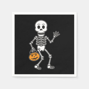 Halloween Skeleton Paper Napkin Servet