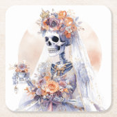 Halloween Skeleton Paper Onderzetter (Voorkant)