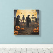 Halloween Skeleton Parade Canvas (Insitu (Houten vloer))