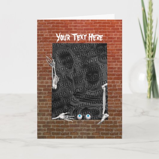 Halloween Skeleton Parts (foto lijst) Lang Kaart (Voorkant)