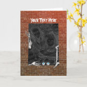 Halloween Skeleton Parts (foto lijst) Lang Kaart (Gele Bloem)