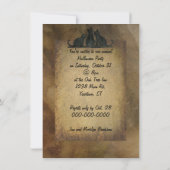 Halloween Skeleton Party Kaart (Achterkant)