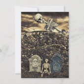 Halloween Skeleton Party Kaart (Voorkant)