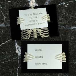 Halloween Skeleton Party Mini Uitnodigingen 100 Pa Visitekaartjes