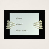 Halloween Skeleton Party Mini Uitnodigingen 100 Pa Visitekaartjes (Achterkant)