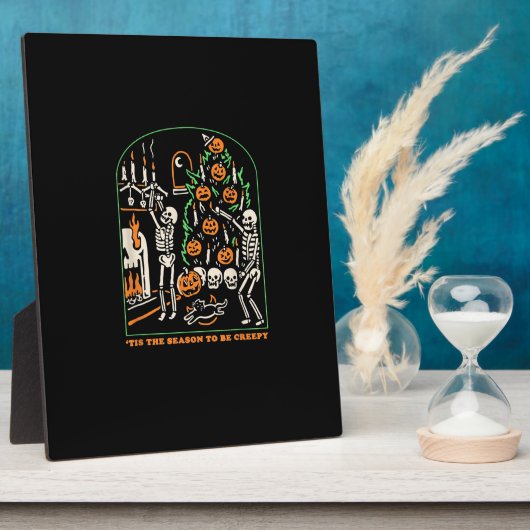 Halloween Skeleton Party Tis The Season To Be Cree Fotoplaat (Zijkant)