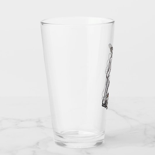 Halloween Skeleton - Pint Glass Glas (Rechts)