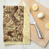 Halloween Skeleton Pirate Theedoek (Quarter Fold)