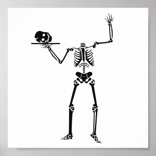 Halloween Skeleton Poster (Voorkant)