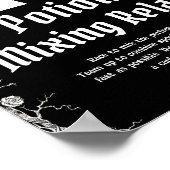 Halloween Skeleton Potion Mixing Relay Sign Poster (Hoek)