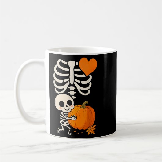 Halloween Skeleton Pregnancy Announcement Soky Mom Koffiemok (Links)