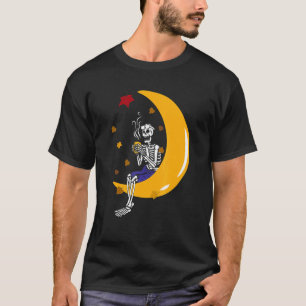 Halloween Skeleton Pumpkin Spice Latte Syr T-shirt