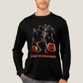 Halloween Skeleton & Pumpkin T-Shirt – Spooky Cool (Voorkant volledig)