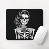 Halloween Skeleton Retro Style Drink Beverage Quir Muismat (Met muis)