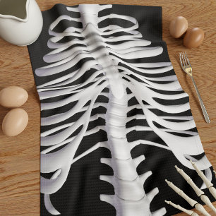 Halloween Skeleton Rib Cage Botten Keukendoek Theedoek
