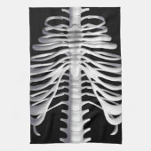 Halloween Skeleton Rib Cage Botten Keukendoek Theedoek (Verticaal)