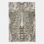 Halloween Skeleton Rib Cage Rustieke Keuken Handdo Theedoek (Verticaal)