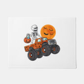 Halloween Skeleton Riding Monster Truck Deurmat (Voorkant)