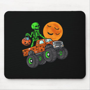 Halloween Skeleton Riding Monster Truck Toddler Bo Muismat