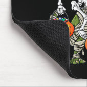 Halloween Skeleton Riding Mummy Dinosaur T Rex Fun Muismat (Hoek)
