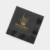 Halloween Skeleton Rock Hand Heavy Metal Folie Servetten (Links)